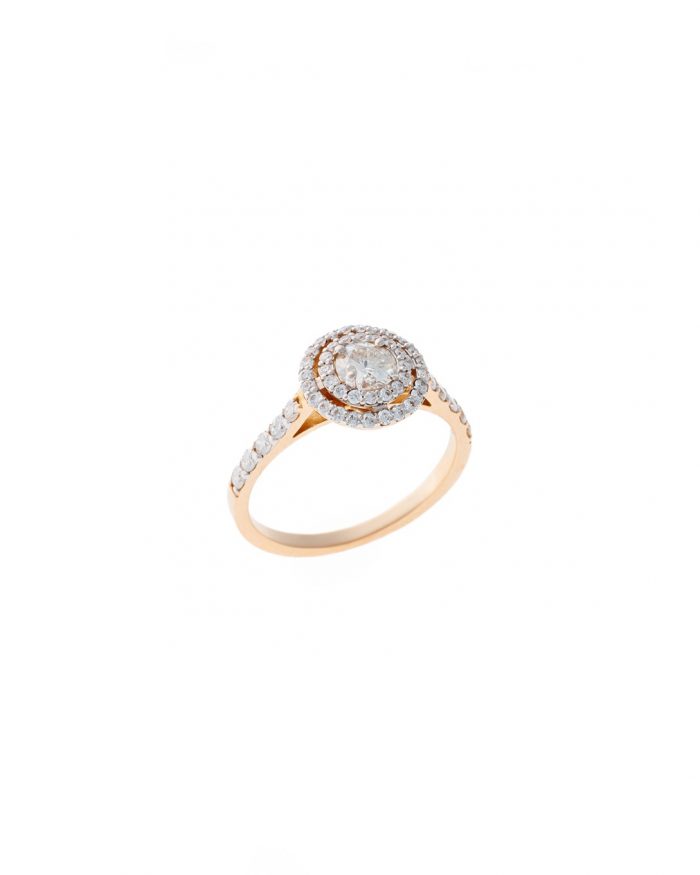 Exklusiver Halo-Diamantring 0057