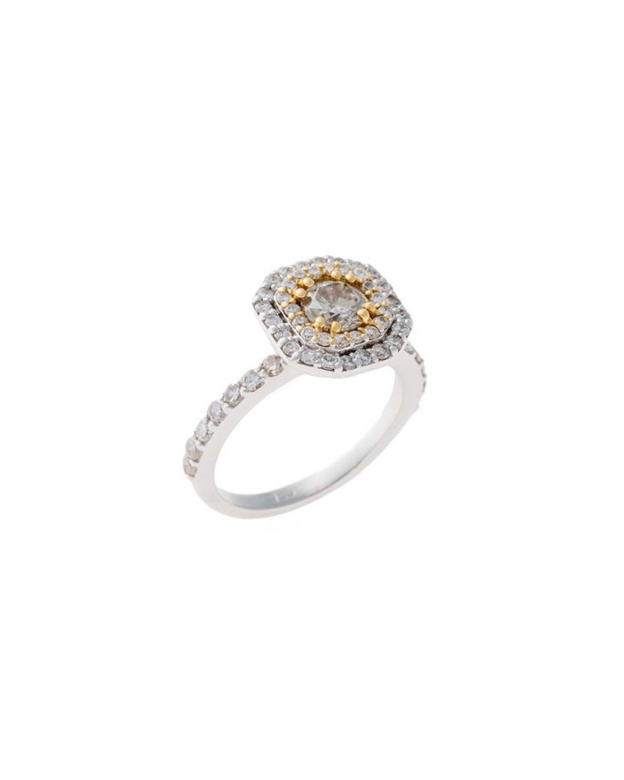 Exklusiver Halo-Diamantring 0065