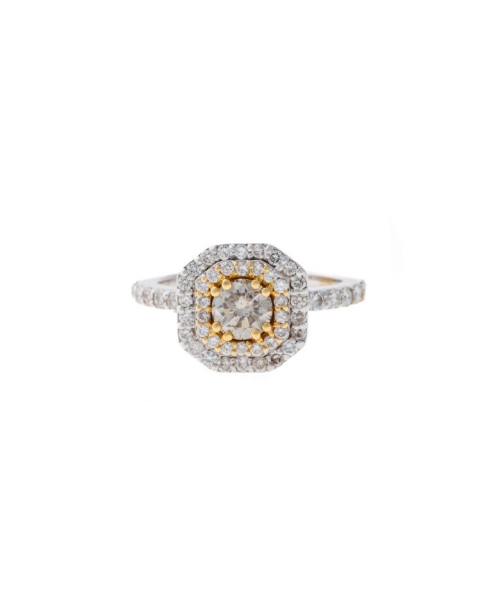 Exklusiver Halo-Diamantring 0065