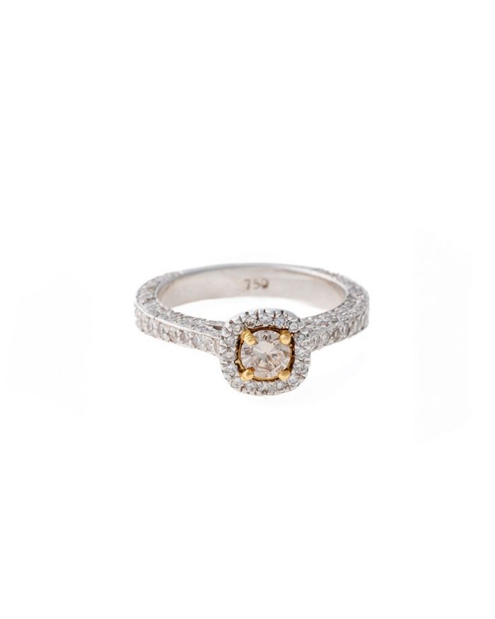 Luxuriöser Halo-Diamantring 0068