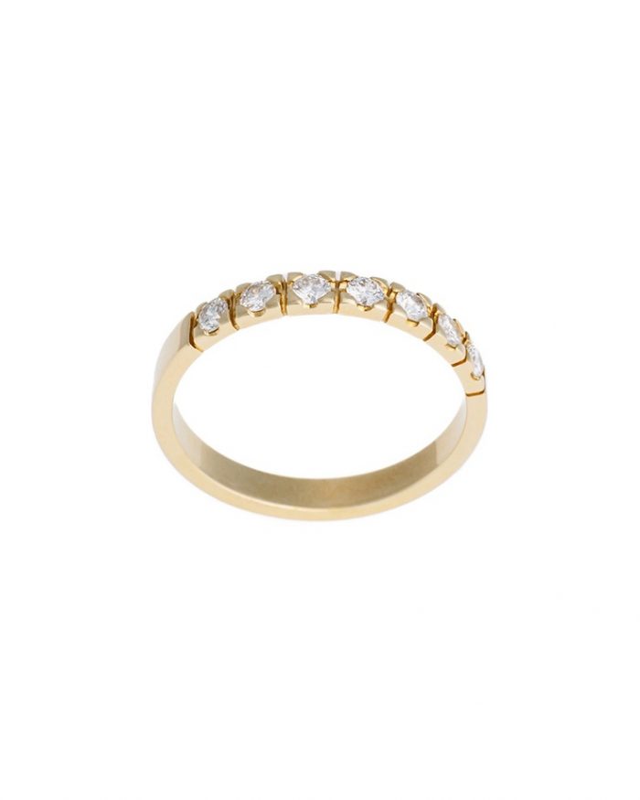 Klassischer Diamantring mit 7 Brillanten 0007