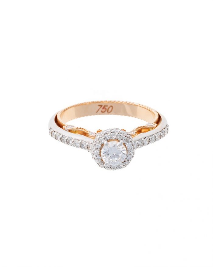 Eleganter Halo-Ring 0050